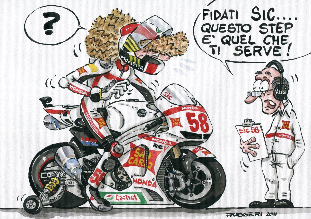 Komik MotoGP Cara Stoner Biar Taktersentuh N Cara Simoncelli Biar